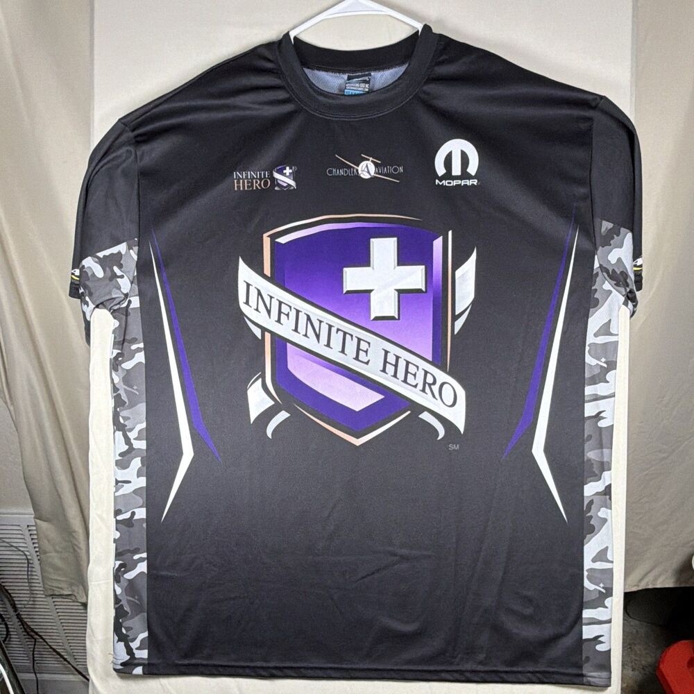 Jack Beckman Infinite Hero NHRA Mopar Dodge Racing Shirt 3XL USA Made